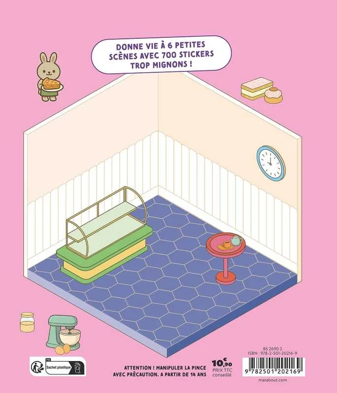 Cozy Stickers – Ma Petite Boulangerie | 700 stickers repositionnables & 7 scènes à créer