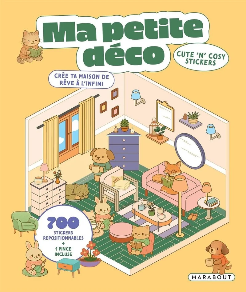Cozy Stickers – Ma Petite Déco | 700 stickers & 6 scènes déco à composer