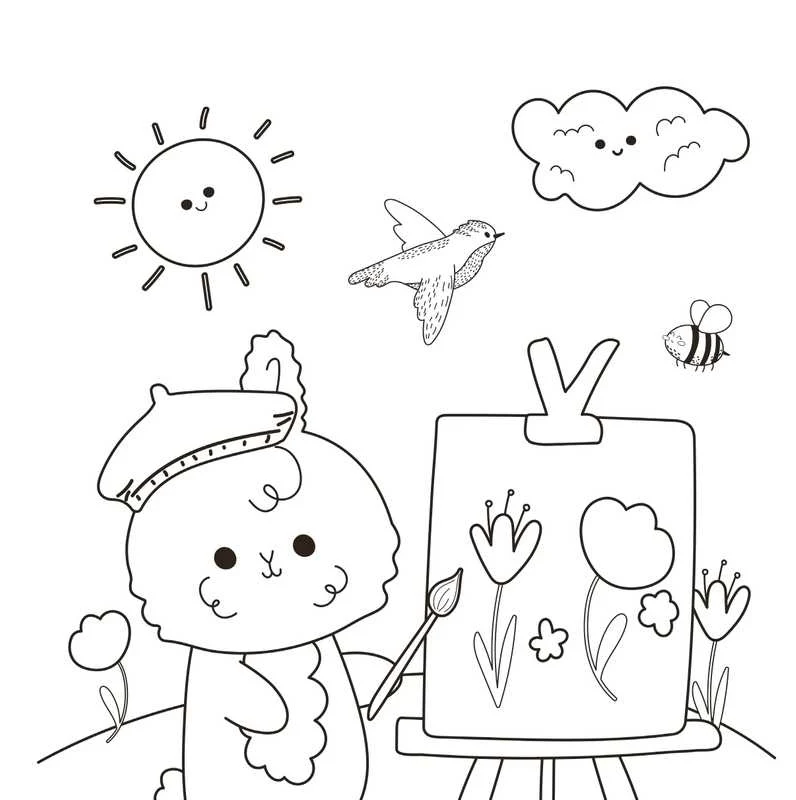 Mini cosy – Livre de coloriage mignon et cocooning