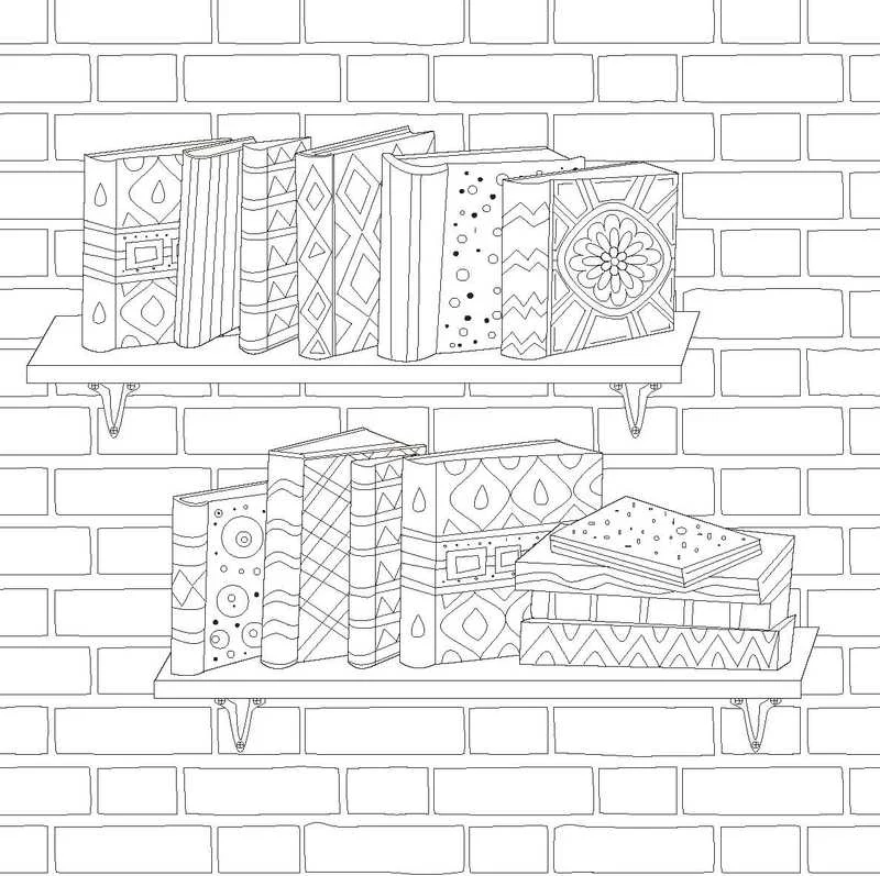 Lecture cosy – Livre de coloriage cocooning et détente