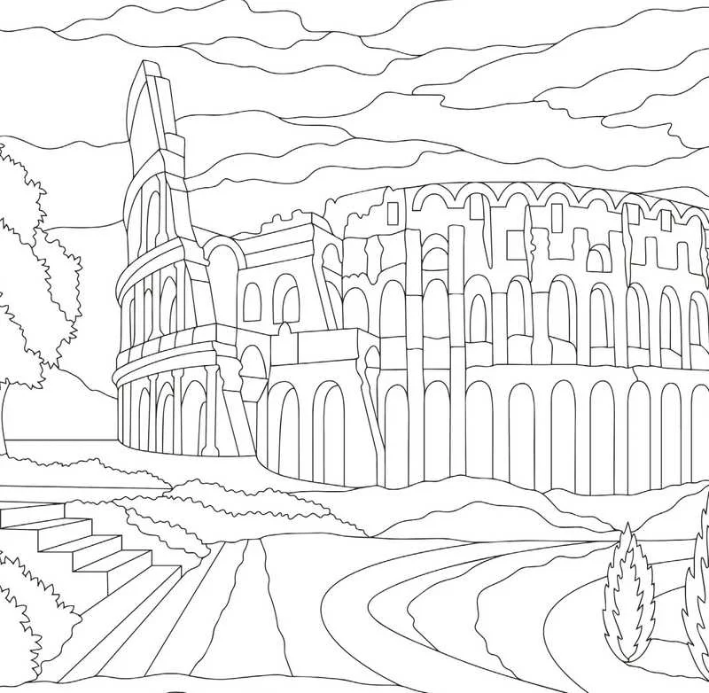 Dolce Vita – Livre de coloriage voyage Italie créatif
