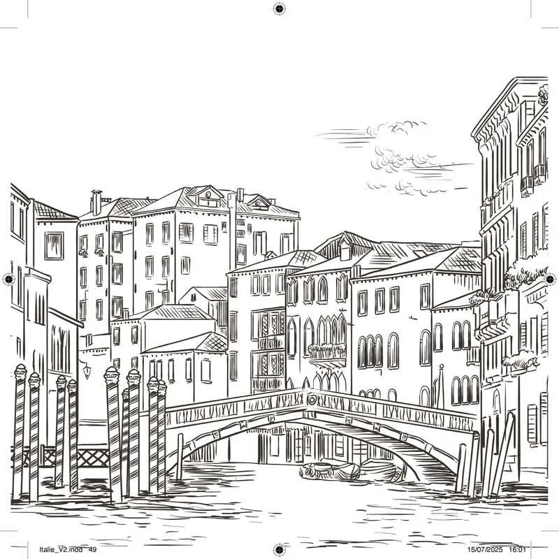 Dolce Vita – Livre de coloriage voyage Italie créatif