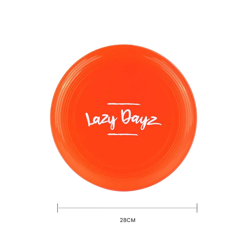 Red 28cm Lazy Dayz Jumbo Neon Beach Frisbee