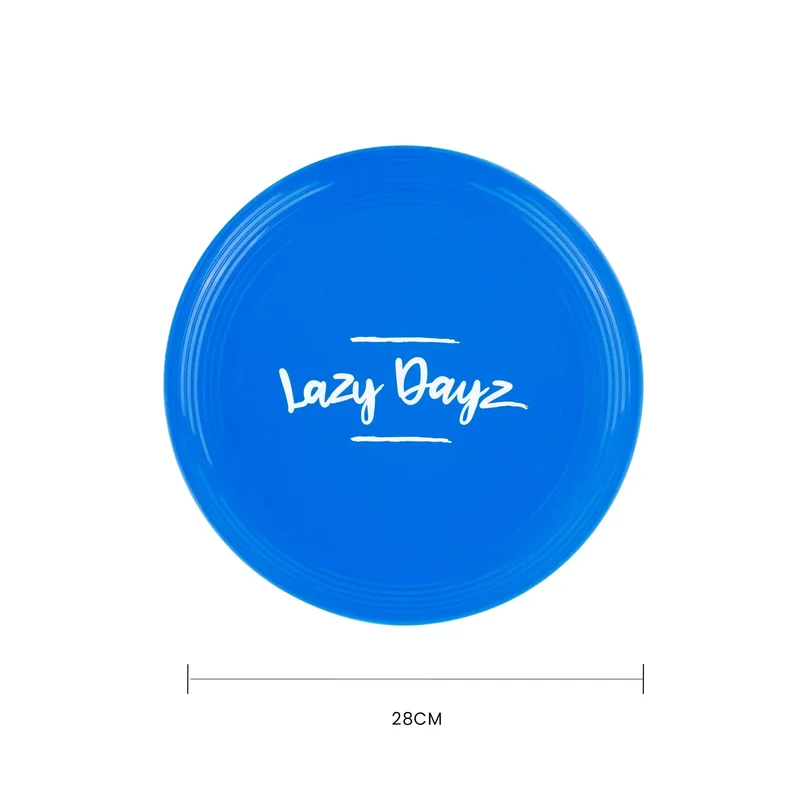 Blue 28cm Lazy Dayz Jumbo Neon Beach Frisbee