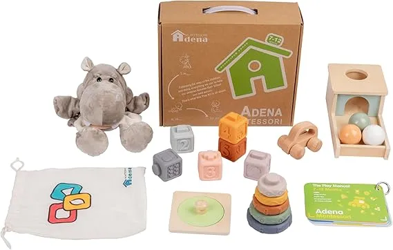 Adena Montessori Toys for Toddlers (7-12 Months) Montessori Play Kits