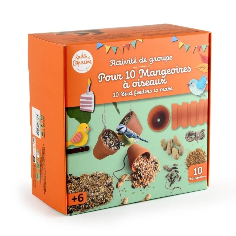 Kit Créatif Mangeoire à Oiseaux – Activité Anniversaire Nature pour 10 Enfants