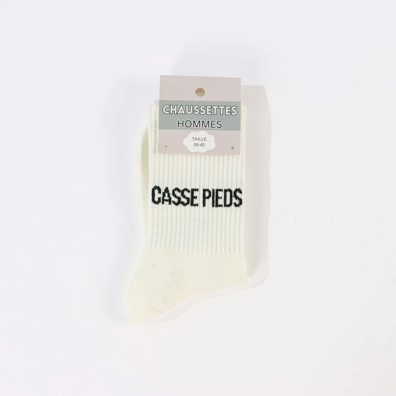 Chaussettes à message CASSE PIEDS – Humour adulte (39/45)