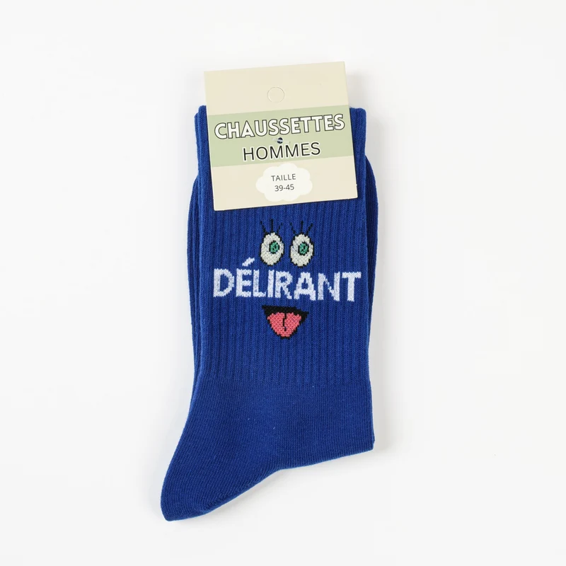 Chaussettes à message DÉLIRANT – Humour & Confort adulte