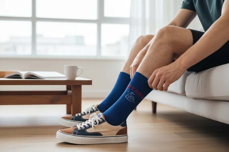 Chaussettes à message FÊTARD – Humour & Confort (39/45)