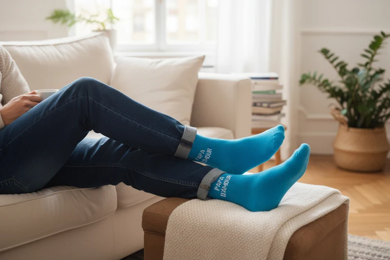 Chaussettes Homme “Papa d’Amour” – Idée Cadeau Papa (39-45)
