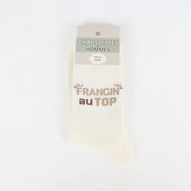 Chaussettes Homme “FRANGIN AU TOP” – Idée Cadeau Frère (39-45)