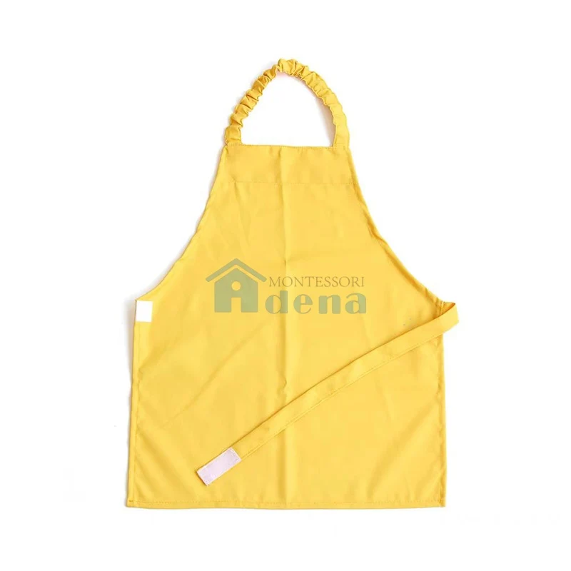 Kid Easy-Fasten Water-Resistant Apron with Silicon Pad -Morandi Blue