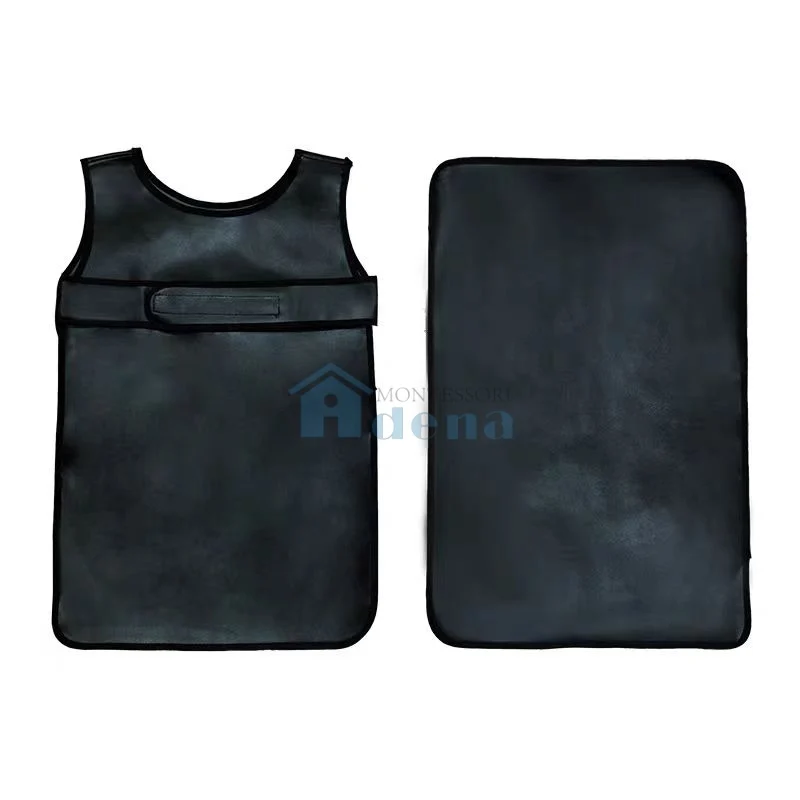 Adena Montessori Materials Kid Easy-Fasten Water-Resistant Apron with Pad