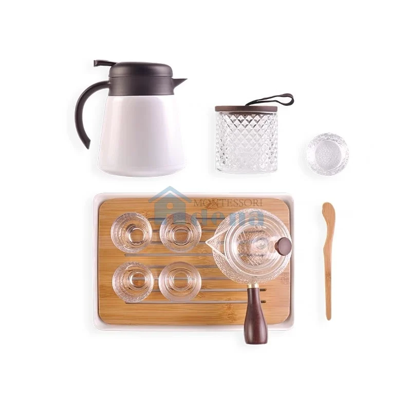 Adena Montessori Practical Life Materials Making Tea for Kids Learning Resources Early