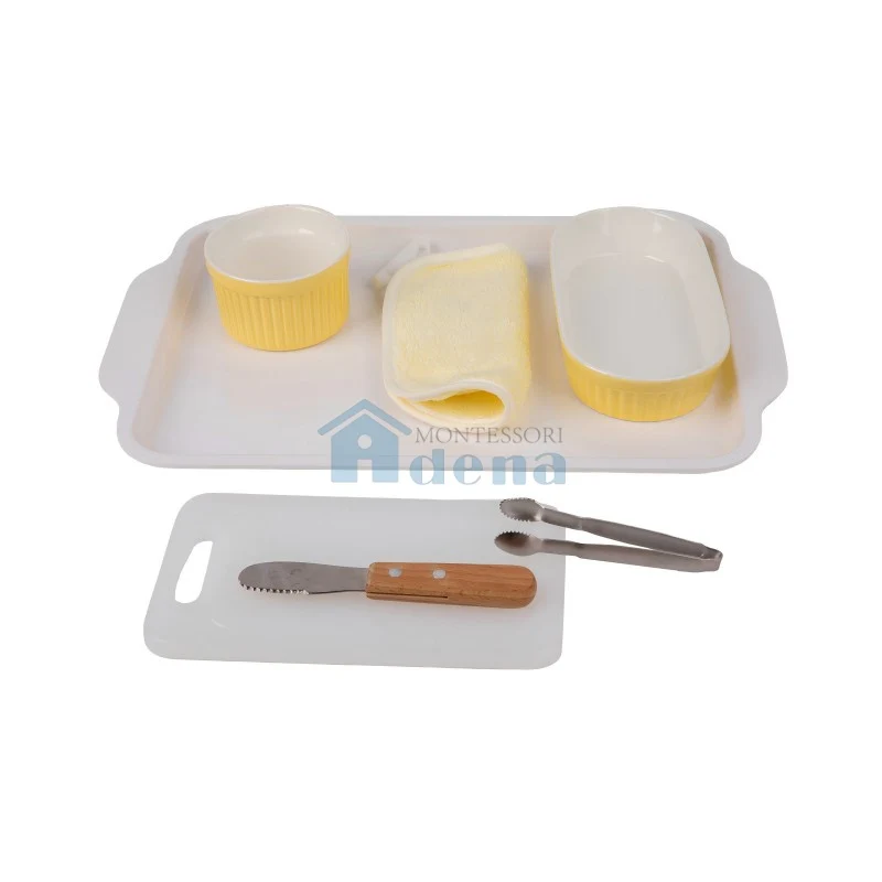 Adena Montessori Practical Life Materials Cutting Fruits: Bananas