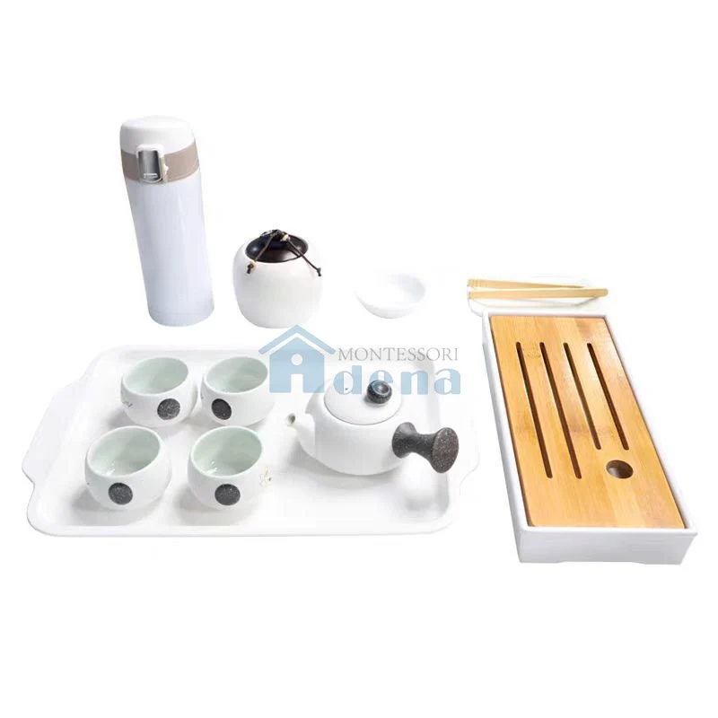 Adena Montessori Practical Life Materials Preparing Tea Activity With Tray