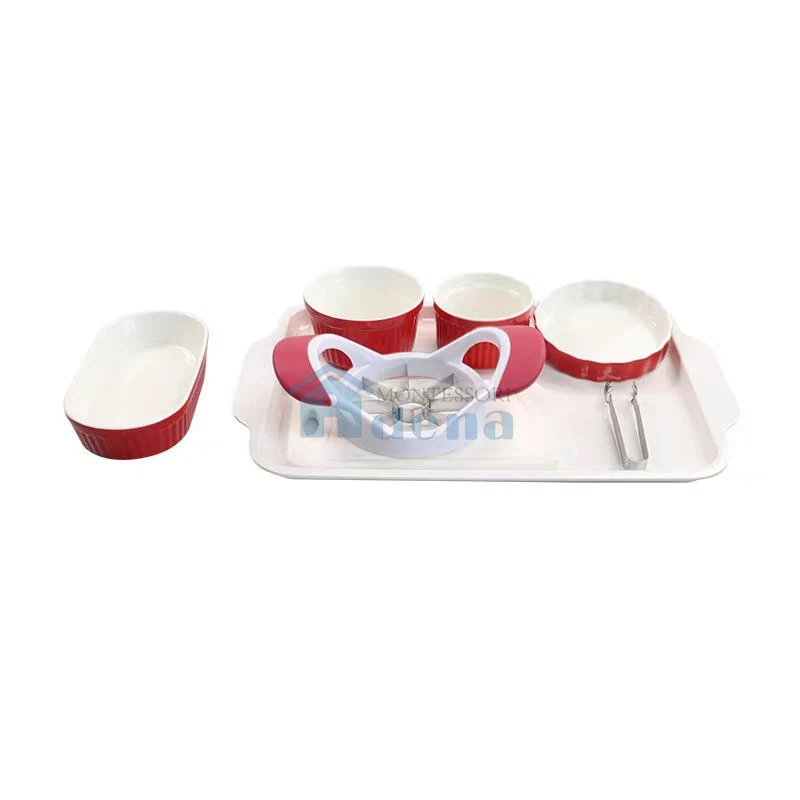 Adena Montessori Practical Life Materials Cutting Fruit: Apple Classroom activity set