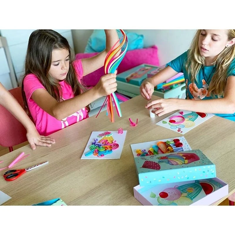 Coffret Quilling Sweet Treats BOX CANDIY® – Kit Créatif Papier Gourmand Enfant dès 6 ans