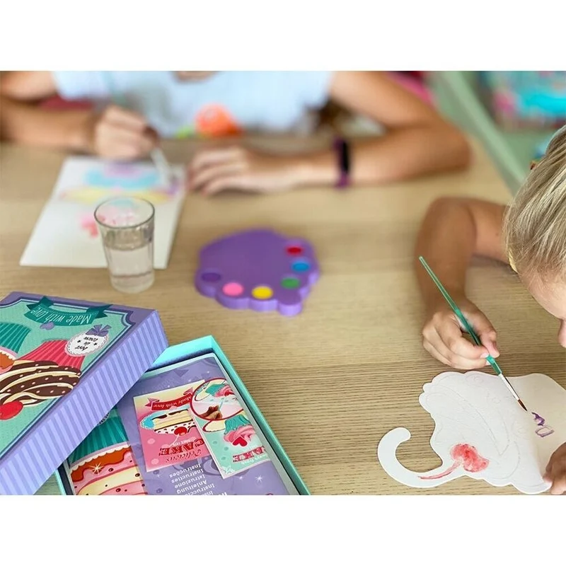 Coffret Aquarelle Sweet Treats BOX CANDIY® – Kit Créatif Gourmand Enfant dès 6 ans