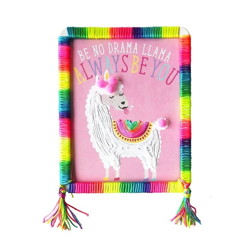 Kit Créatif Laine & Pompons Enfant BOX CANDIY Totally Deco – Coffret DIY Lama Coloré