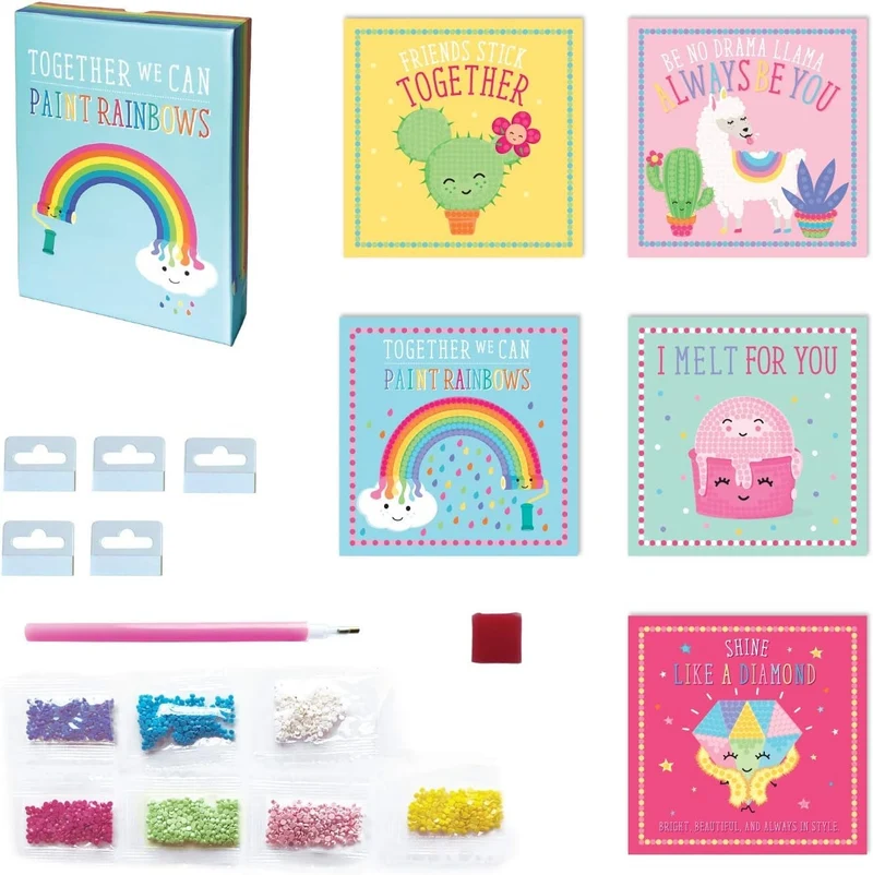 Kit Diamond Painting Enfant BOX CANDIY Totally Deco – Coffret Créatif DIY Paillettes & Diamants