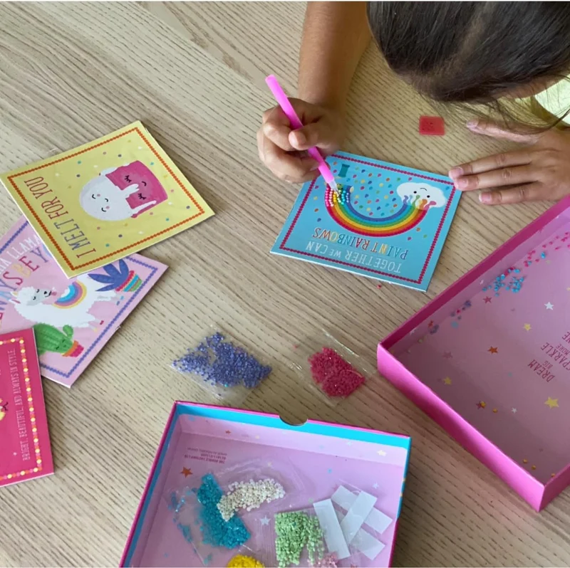 Kit Diamond Painting Enfant BOX CANDIY Totally Deco – Coffret Créatif DIY Paillettes & Diamants