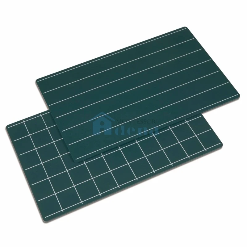 Greenboards with Single Line and Squares (2pcs)