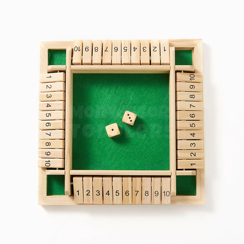 Shut the Box – Jeu de Dés en Bois Montessori | Calcul & Stratégie dès 3 ans