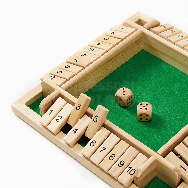 Shut the Box – Jeu de Dés en Bois Montessori | Calcul & Stratégie dès 3 ans