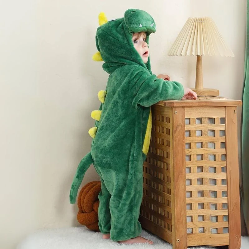 Pyjama à capuche pour animaux – Combinaison en peluche douce pour enfants et adultes