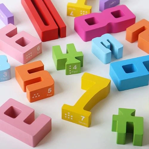 Blocs de nombres Montessori en bois – Jouet éducatif de comptage pour tout-petits et enfants d'âge préscolaire