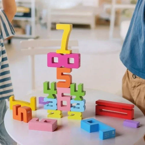 Blocs de nombres Montessori en bois – Jouet éducatif de comptage pour tout-petits et enfants d'âge préscolaire