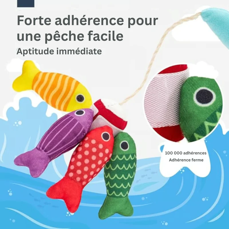 Jeu de pêche magnétique Montessori pour tout-petits – Jouet éducatif pour garçons et filles de 1 à 3 ans