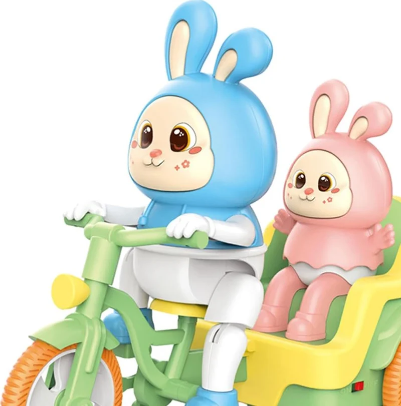 Tricycle électrique pour enfants avec musique et lumières – Vélo-jouet à enfourcher pour les tout-petits