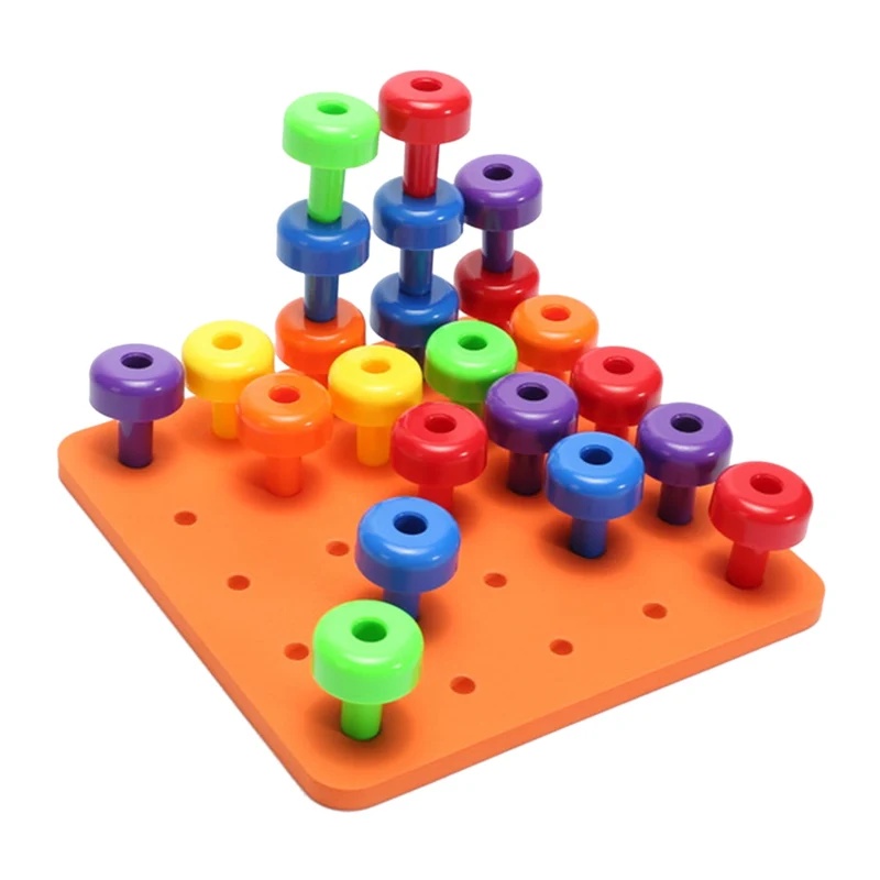 Jeu de planches en bois Montessori pour tout-petits – Jouet d'apprentissage de la motricité fine