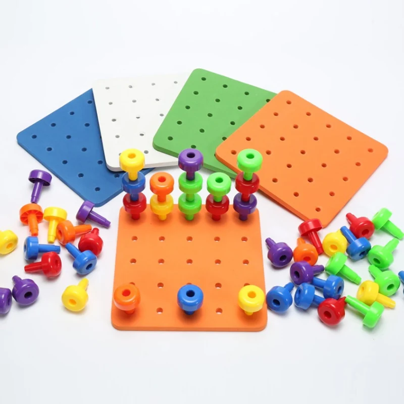 Jeu de planches en bois Montessori pour tout-petits – Jouet d'apprentissage de la motricité fine