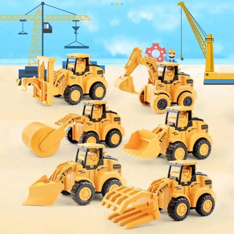 Ensemble de camions de construction – Kit de construction STEM, jouet éducatif pour enfants
