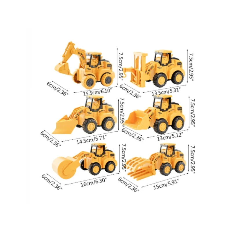 Ensemble de camions de construction – Kit de construction STEM, jouet éducatif pour enfants