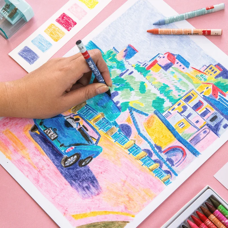 Petit Pastel Drive – Coffret pastel gras par numéro créatif