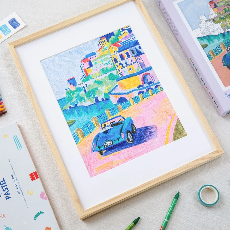 Petit Pastel Drive – Coffret pastel gras par numéro créatif