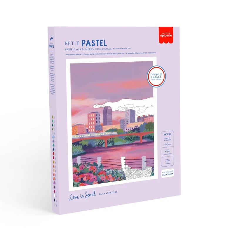 Petit Pastel Love in Seoul – Coffret pastel gras par numéro