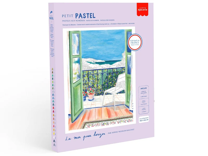 Coffret Petit Pastel La mer pour horizon – Pastel au numéro relaxant