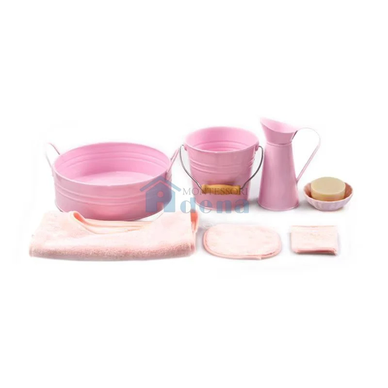 Adena Montessori Practical Life Materials Washing Hand Utensils Kids Basic Skill Learning