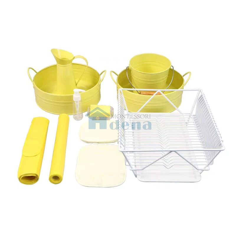 Adena Montessori Practical Life Materials Washing & Drying Dishes Activity