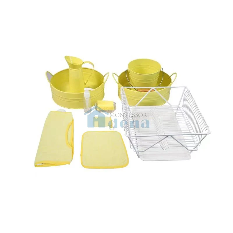 Adena Montessori Practical Life Materials Washing & Drying Dishes Activity