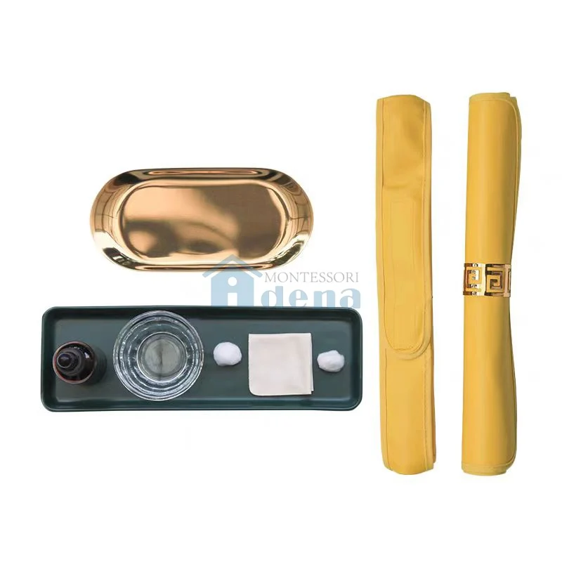 Adena Montessori Practical Life Materials Polishing Bronze Classroom activity set
