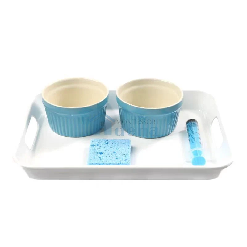 Adena Montessori Practical Life Materials Syringe Activity With Tray