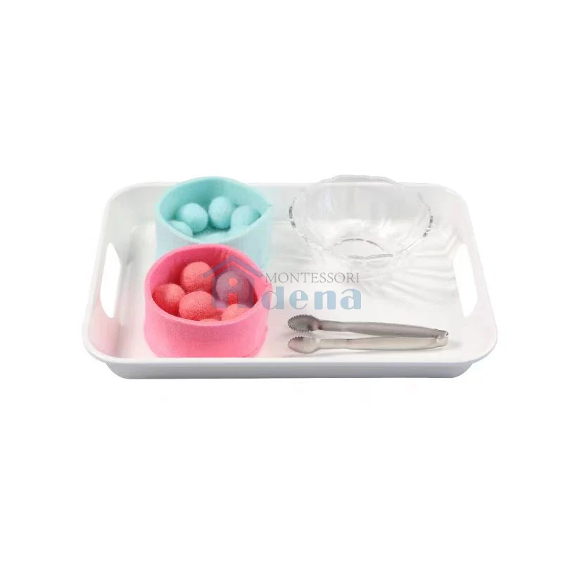 Adena Montessori Practical Life Materials Clip Activity - Small Metal Clips