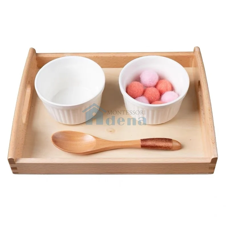 Adena Montessori Practical Life Materials Spooning Working Educational Toy