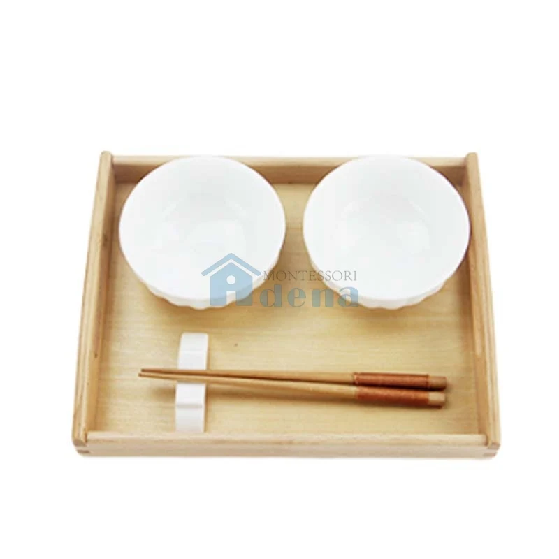 Adena Montessori Practical Life Materials Chopsticks Working With Tray